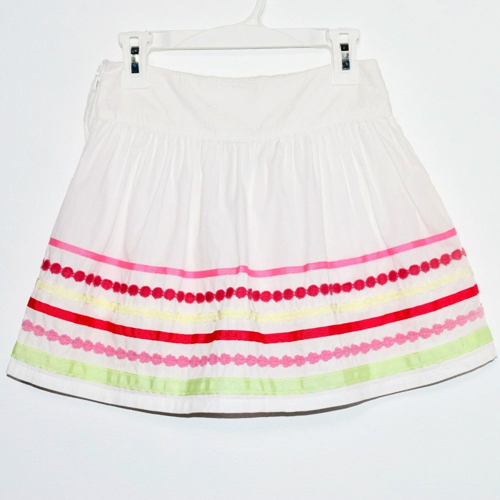 Heartstrings Skirt with Ribbon and Built-In Shorts - Size 8